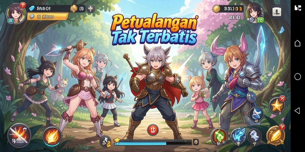 Screenshot gameplay 8ID menampilkan aksi seru dan karakter Anime yang kuat.