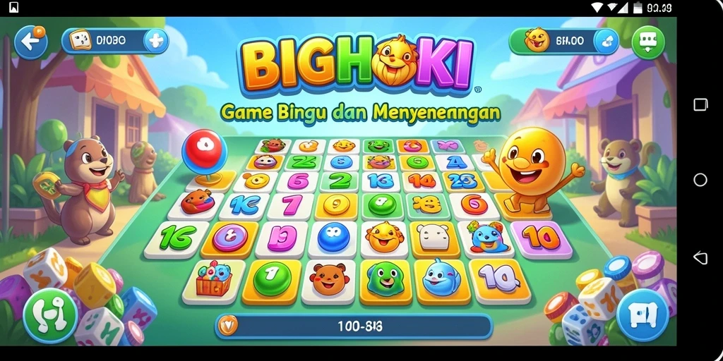 Tampilan gameplay BIGHOKI yang seru dan menarik.