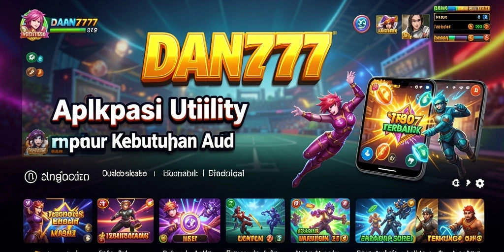 Tampilan utama aplikasi DAN777 sebagai alat Utility.