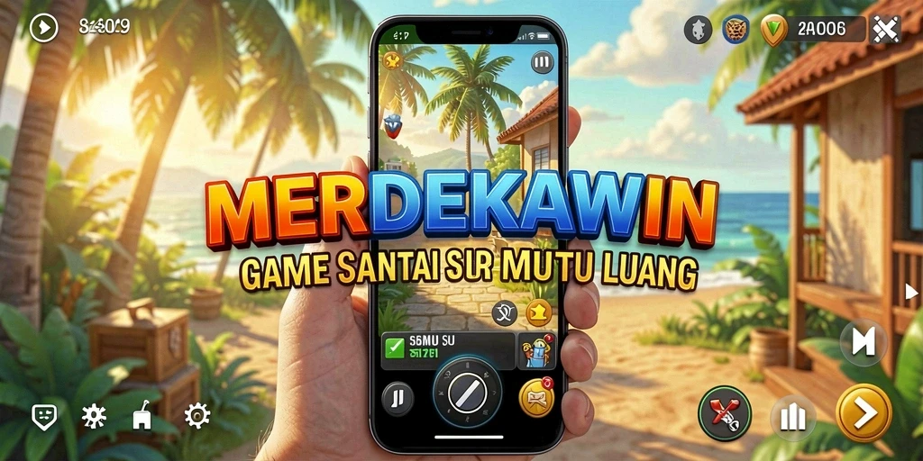 Screenshot gameplay MERDEKAWIN yang menampilkan aktivitas pernikahan yang seru.