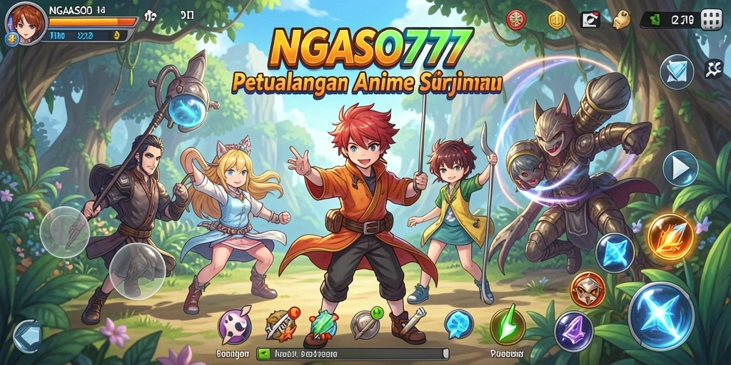 Tampilan menarik dari gameplay anime yang penuh aksi.