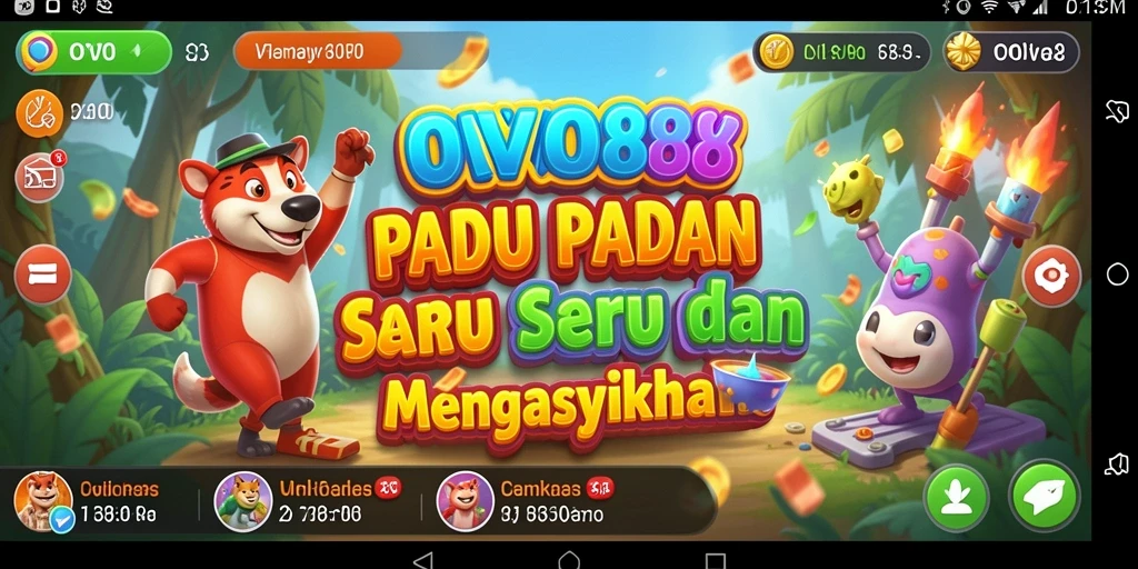 Gameplay OVO88 yang menarik dengan tantangan Match-3 seru.