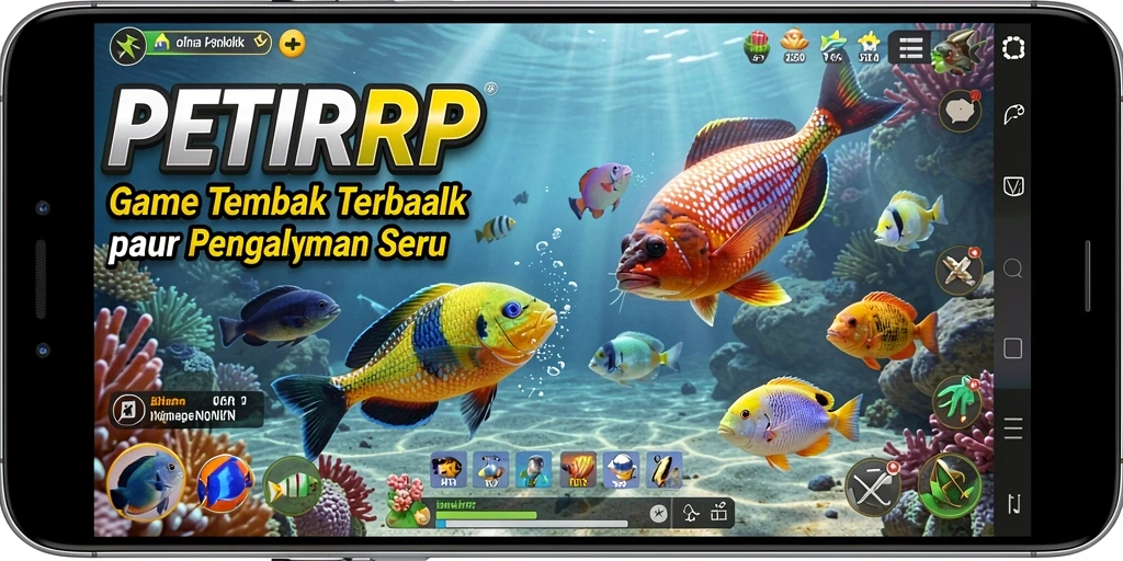 Tampilan permainan Tembak Ikan yang memikat dan penuh warna.