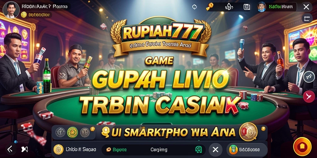Screenshot RUPIAH777 yang menunjukkan dealer langsung dalam permainan Live Casino.