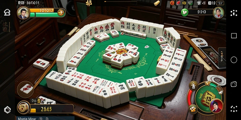 Screenshot gameplay TOTO12 yang menarik dalam permainan Mahjong.