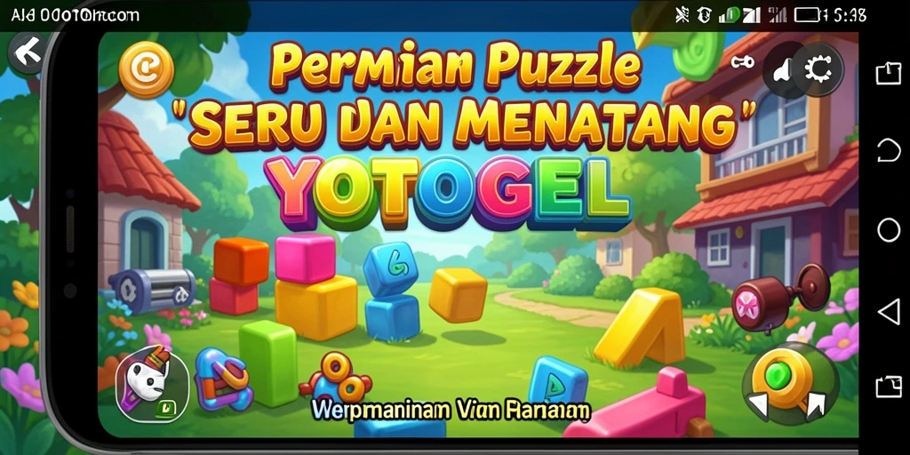 Tampilan gameplay YOTOGEL dengan berbagai teka-teki seru dan menantang.